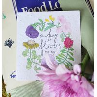 Growing Paper A Hug of Flowers Mini Card